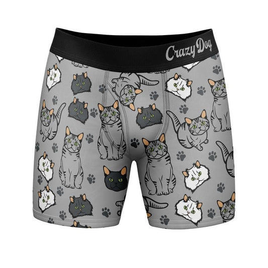 Mens I Like Cats and Maybe 3 People Boxers Funny Sarcastic Pet Novelty Underwear for Guys Funny Graphic Boxers Animal  Funny Cat  Mens Novelty Boxer Briefs Cats 3
