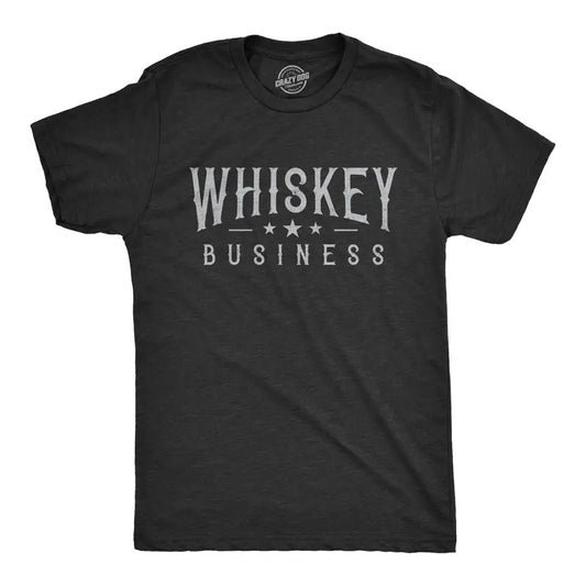 Mens Whiskey Business T shirt Funny Drinking Drunk Party Vintage Graphic Tee Mens Funny T Shirts Cool Tees Soft Stylish Casual Menswear Funny Drinking Short Sleeve Novelty Tees for Guys Black