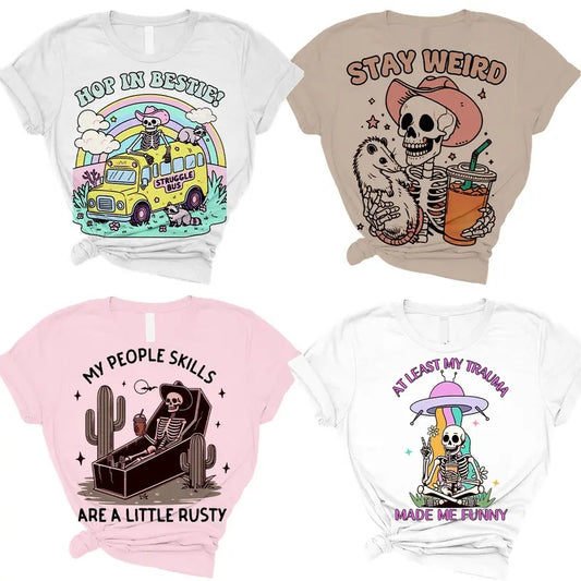 Mental Health T-Shirts Round 2- Print is Sublimation, Unisex T-Shirt, Funny Tee, Funny Apparel, Gift Idea, Relaxed Fit, Casual Apparel, Cute Top, Great with Jeans, All Seasons, Fun Style, Comfortable Shirt Womenswear Graphic