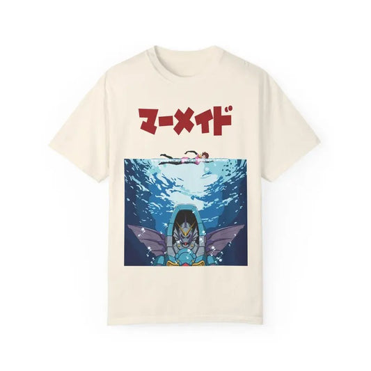 Mermaid Gundam Shirt G Gundam Neo Denmark Jaws Inspired
