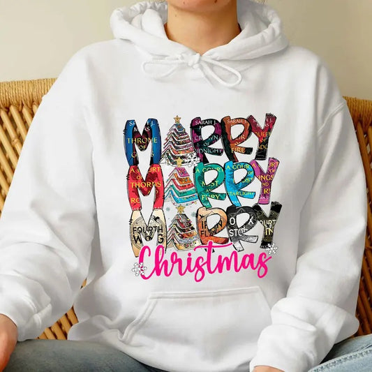 Merry Bookmas Shirt, Book Lovers Christmas Gift, Graphic Xmas Tee Hoodie Top