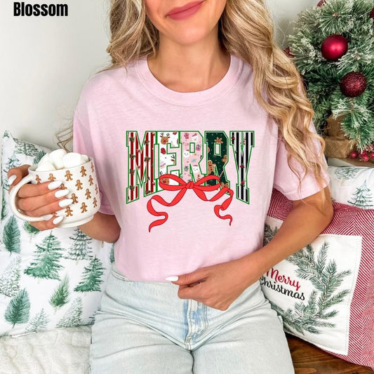 Merry Patterns Comfort Colors T-Shirt 'NLB'