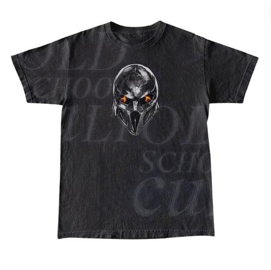 Metal Face Y2k Graphic T-Shirt, Gothic Metal Face Tee, Retro Unisex 90s Tee, Warrior Tee, Classic Shirt, Grunge Tee, Style Tapout Emo Mma Elite, Gift For Men Women Menswear Top Streetwear