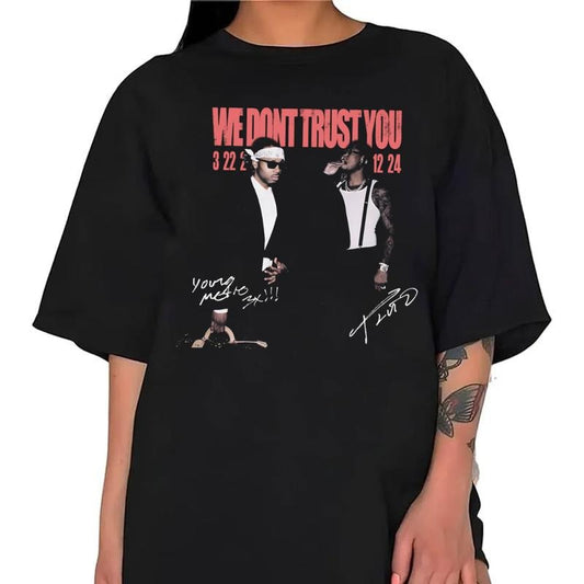 Metro Boomin And Future Tshirt, We Don't Trust You Shirt, Rap Merch, Hip Hop Album, Future Freebandz, Metro Boomin, 21 Savage, Unisex T-Shirt, Gifts For Friend, Short Sleeve Tee Shirt, Gifts For Birthday