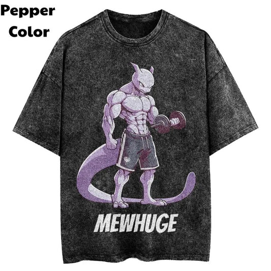 Mewhuge Gym Vintage T-Shirt, Meow shirts, Pokemon Shirt, Pokemon Gym Shirt, Gym Shirt, Unisex T-Shirt, Gift For Men Women