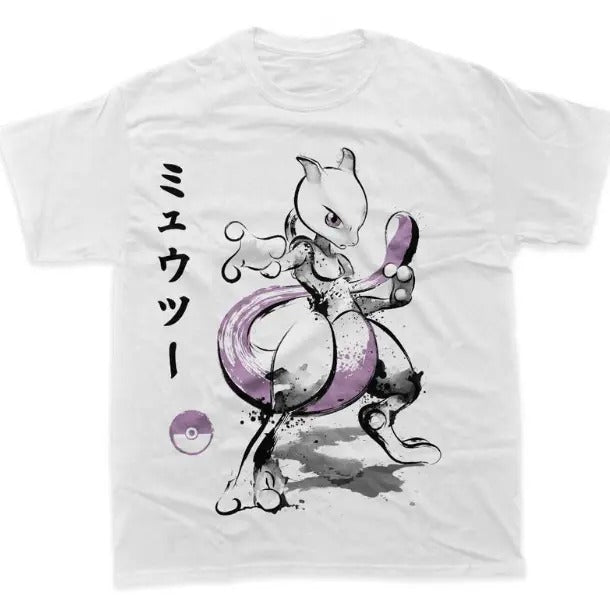 Mewtwo Shirt, Pokemon Shirt, Anime Shirt, Graphic Tee, Y2k, Unisex T-Shirt, Gift For Men Women Womenswear Menswear Top Streetwear