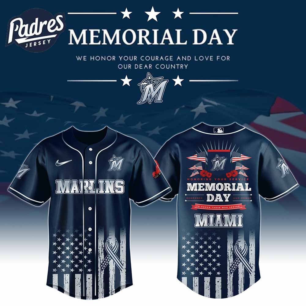 Miami Marlins Special Memorial Day Baseball Jersey - Padres Jersey Oasis: Elevate Your Baseball Style Game