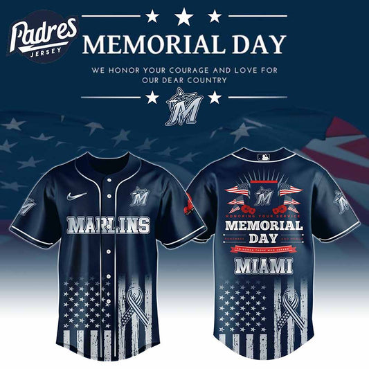Miami Marlins Special Memorial Day Baseball Jersey - Padres Jersey Oasis: Elevate Your Baseball Style Game