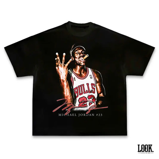 Michael Jordan '4Time' Graphic Tee | Vintage Tee Graphic T-Shirt Sweatshirt Hoodie | Sport Tee - Gift For Fan