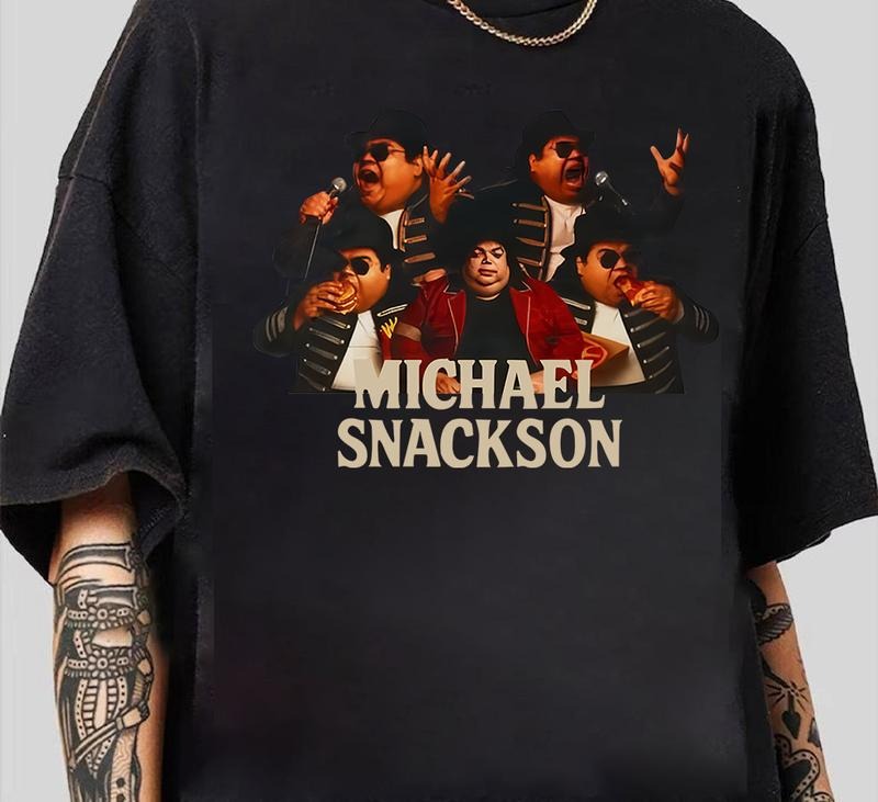 Michael Snackson T-Shirt Streetwear Graphic Lightweight, Soft, and Stylish Retro 90s Vintage Retro Vibes