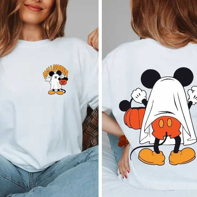 Mickey Halloween Shirt, Mickey Ghost Shirt, Retro Mickey Spooky Shirt, Mickey's Not So Scary, Halloween Shirt