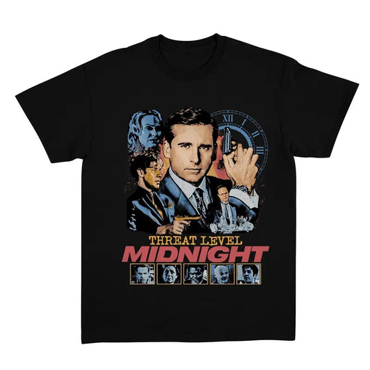 Mid Night T-Shirt, Threat Level Mid Night Retro Tee Unisex Sweatshirt, Gift For Women and Man Unisex T-Shirt Full Size Full Color