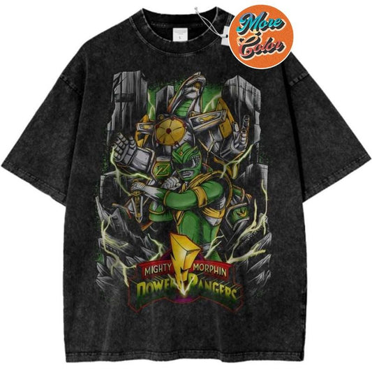 Mighty Morphin Power Rangers Anime Shirts, Cotton Unisex T-shirt, Crew Neck, Size S- 3XL, Menswear Top, Womenswear Top Underwear Streetwear