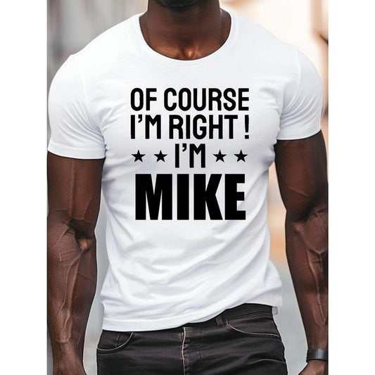 Mike's Comfy Crew Neck Tee - Soft, Breathable, Classic Fit, Short Sleeves, Perfect for Summer Outdoor Activities, Casual Style, Relaxed Fit for Ultimate Comfort Made in USA