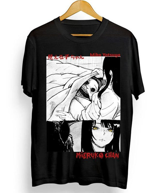 Miko Yotsuya Mieruko Chan New T-Shirt S-4XL,mieruko chan,miko yotsuya,ghost,manga mier