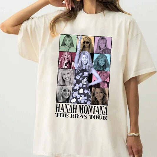 Miley Ci.rus Shirt, Hanah Montana Shirt, Miey Flower Shirt, vintage clothingstyle{n002}2