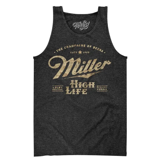 Miller High Life The Champagne of Beers Tank Top - Gray