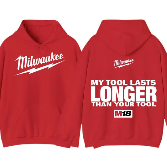 Milwaukee Pullover Hoodie, 2 Side Unisex Hooded For Men, For Women, Menswear Tops
