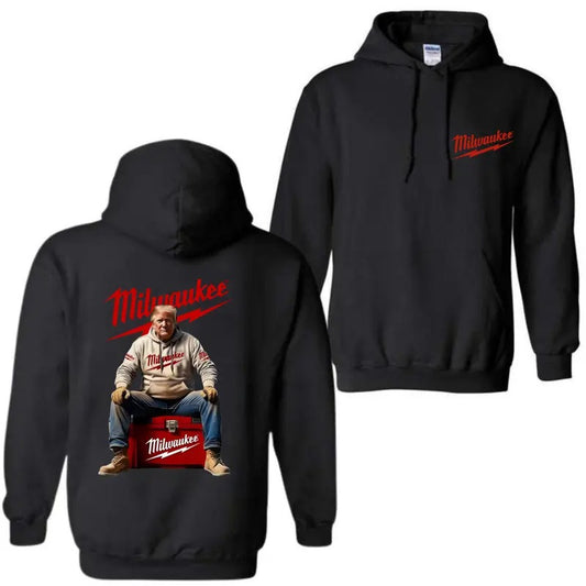 Milwaukee Trump Hoodie for Men & Women, Crewneck Sweatshirt And T-shirt - Classic Fit, Unisex, Custom Printed Design - Menswear
