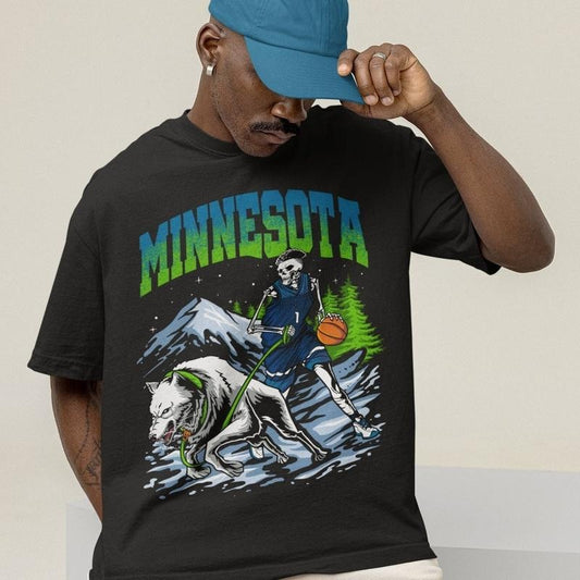 Minnesota Basketball T-Shirt, Vintage Minnesota Basketball Shirt, Unisex Minnesota Shirt, Retro Minnesota Shirt, Graphic Minnesota Basketball T-Shirt Casual Crewneck
