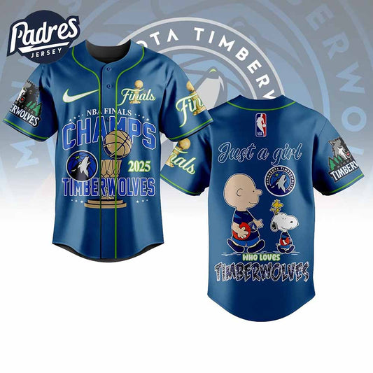 Minnesota Timberwolves NBA x Peanuts Personalized Baseball Jersey For Fans - Padres Jersey Oasis: Elevate Your Baseball Style Game