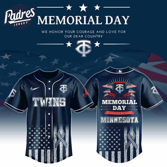 Minnesota Twins Special Memorial Day Baseball Jersey - Padres Jersey Oasis: Elevate Your Baseball Style Game