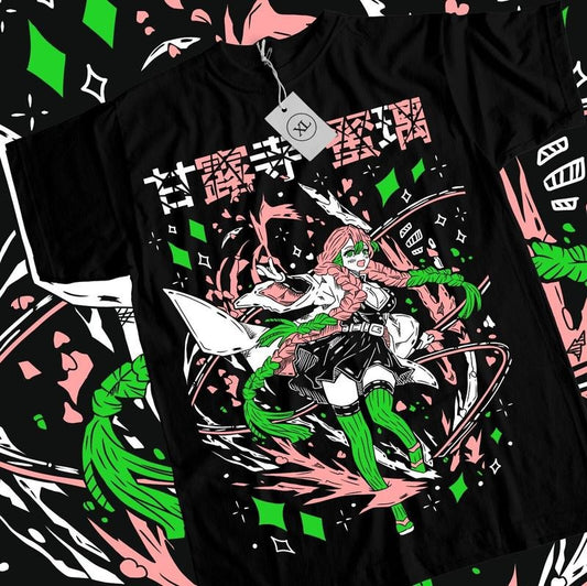 Mitsuri Kanroji T-Shirt S-4XL Demon Slayer Kimetsu No Yaiba Anime Nezuko Tee Tshirt S-4XL