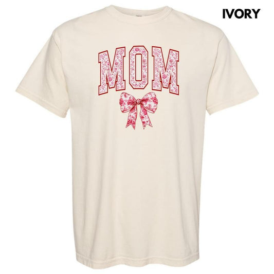 Mom Red Ginger Jar Florals Comfort Colors T-Shirt 'NLB'