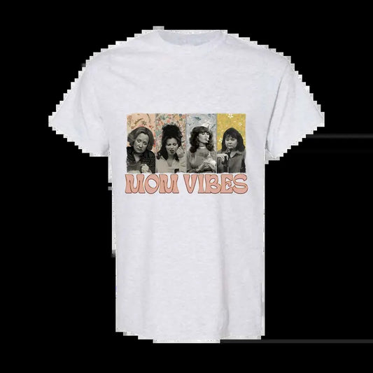 Mom Vibes Comfort Colors Shirt, Vintage 90s Mom Vibes Shirt, Retro Funny Mom Shirt, Full Color, Full Size Cotton Top