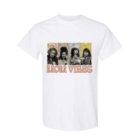 Mom Vibes Comfort Colors Shirt, Vintage 90s Mom Vibes Shirt, Retro Funny Mom Shirt, Full Color, Full Size