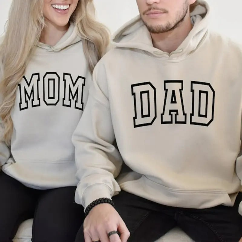 Mom and Dad Sweatshirt or Hoodie, Mama Crewneck, Dada Sweat, Pregnancy Reveal Sweatshirt, Mom to be, Dad to be, Newly Mom Sweatshirt