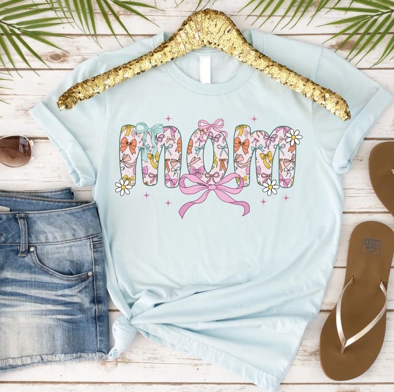 Mom with Bows Tshirt