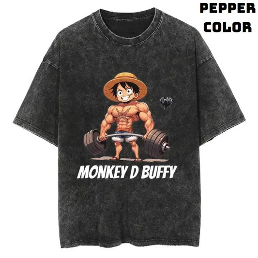 Monkey D Buffy Gym Pokemon Vintage Tee, Bulbasaur Shirt, Pokemon Shirt, Luffy Shirt, One Piece Shirt, Vintage Pokemon Anime T-shirt, Anime Manga Shirt, Gym Fitness Shirt, Vintage Graphic Tee, Unisex T-Shirt, Gift For Fan Pokemon, Top Menswear
