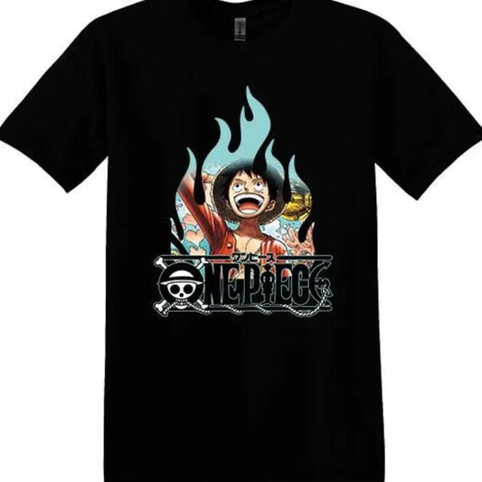 Monkey D Luffy One Piece Pirate Caption Pirate King Anime Manga Unisex T shirt