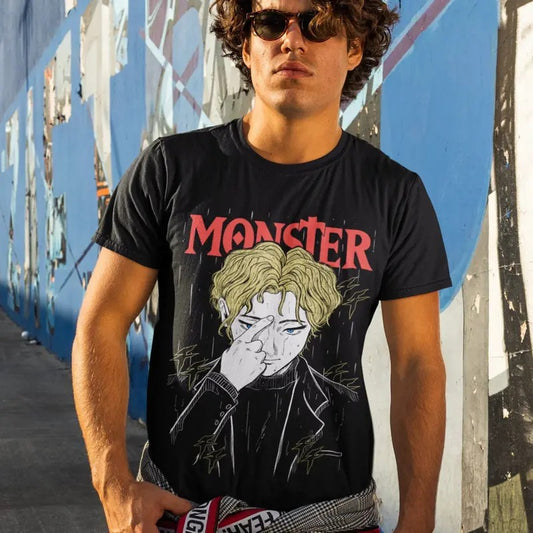 Monster Johan Liebert Kenzo Tenma Unisex Shirt , Monster Anime Shirt Fan Art Mystery Manga, Gift for manga fan,Anime shirt, Gifts shirt