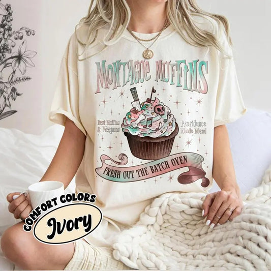 Montague Muffins Leather And Lark T-shirt, Butcher And Blackbird Book Series TShirt For Fan, Gift For Book Lover