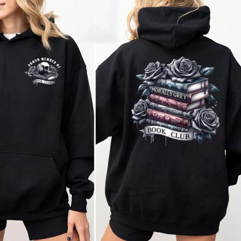 Morally Grey Book Club Sweatshirt, Dark Romance Hoodie, Spicy Book Lovers T Shirt, Smut Reader, Smutty Bookish, Book Lover Gift, Unisex Sweater Pullover Tee
