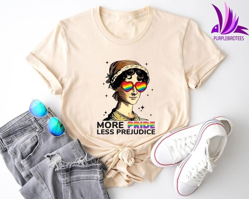 More Pride Less Prejudice, LGBTQ Shirt, Shirt, Proud Ally Shirt, Pride Month Shirt, Supporting LGBT People Shirt