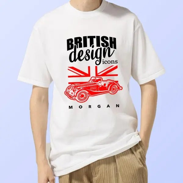 Morgan British Classic Sports Car T-Shirt Graphic Shirt Unisex Cotton Cotton Tee Gift For Father's Day
