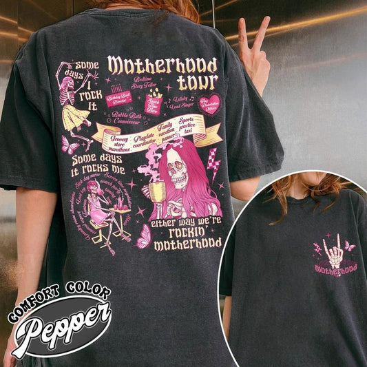 Motherhood Rock Skeleton Shirt, Motherhood Sometimes I Rock It Sometimes It Rocks Me Shirt, Motherhood Rock Shirt, Motherhood Rock Skeleton