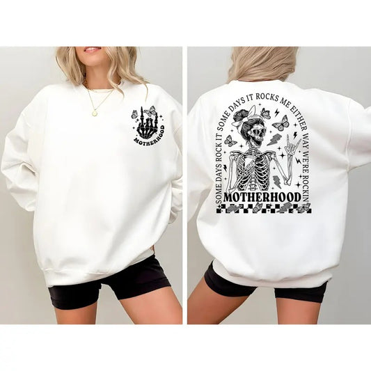 Motherhood Shirt Some Days I Rock It Retro Mama Sweatshirt Rock Mom Funny Mom Tshirt Cute Mom Hoodie Mom Life Shirt Comfort Colors Tee