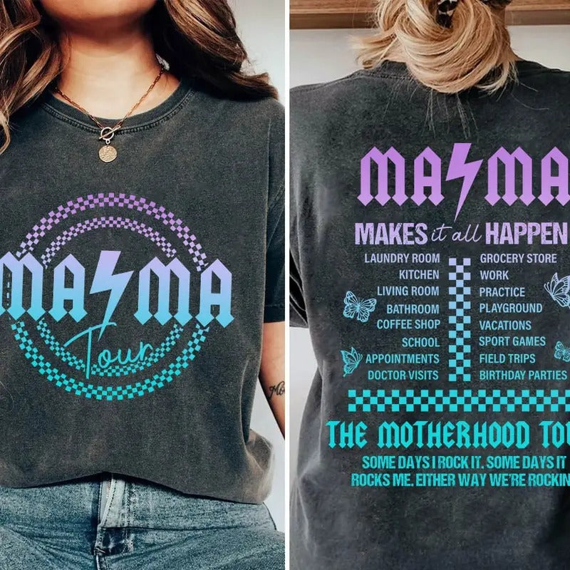 Motherhood Shirt, Some Days I Rock It Shirt, Mama lighting bold Shirt, Mama Funny Tour Shirt, Mother's Day Funny Shirt, Mama Skeleton Shirt, Sublimationstyle{n002}2