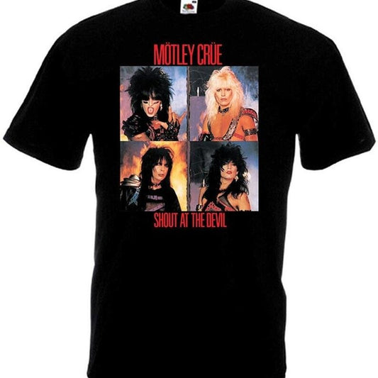 Motley Crue Shout At The Devil V6 T-shirt Vintage Unisex Full Size