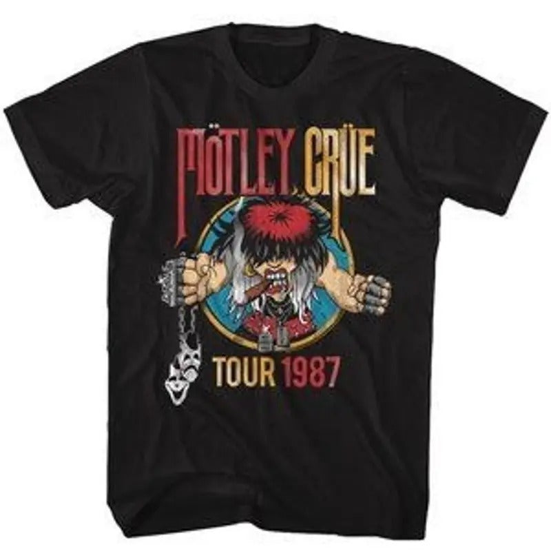 Motley Crue Tour 1987 Mens T Shirt Unisex Full Size