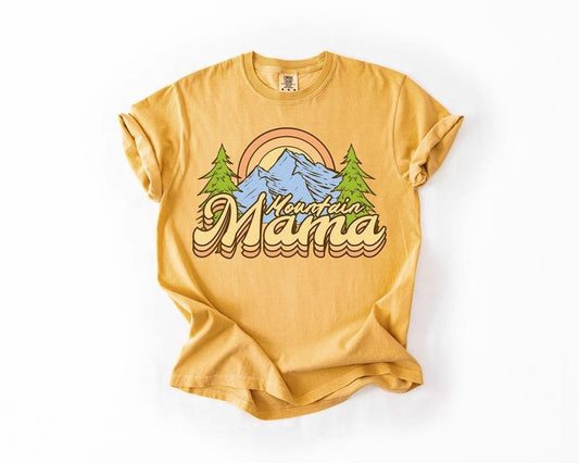 Mountain Mama, Adventure, Boat, Lake Life, Camping, Outdoor, Nature, Travel, Comfort Colors T-Shirt, Women's Comfort Colors Tee