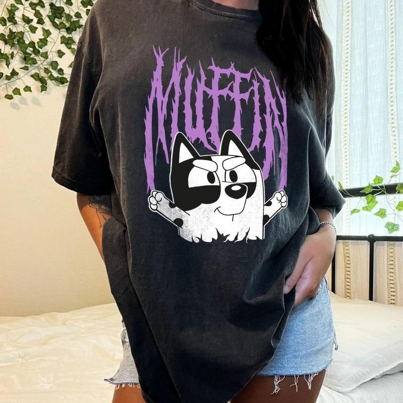 Muffin T-Shirt DRG, Muffin Retro, Bluey Dog T-Shirt DRG, Trending T-Shirt 2024