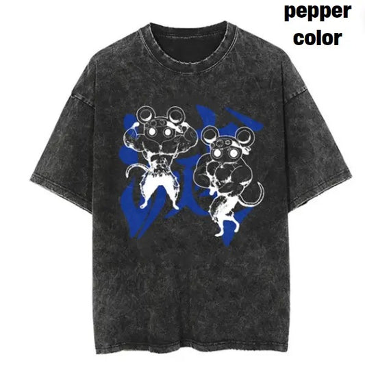 Muscle Mice Rat Vintage Tee Shirt, Muscle Mice Rat Shirt Anime, Demon Slayer Shirt, Demon Slayer Merch, Anime Manga Shirt, Gift For Fan Demon Slayer, Gift For Him, Gift For Her Menswear Top Streetwear Underwear Tshirt Crewneck Round Neck