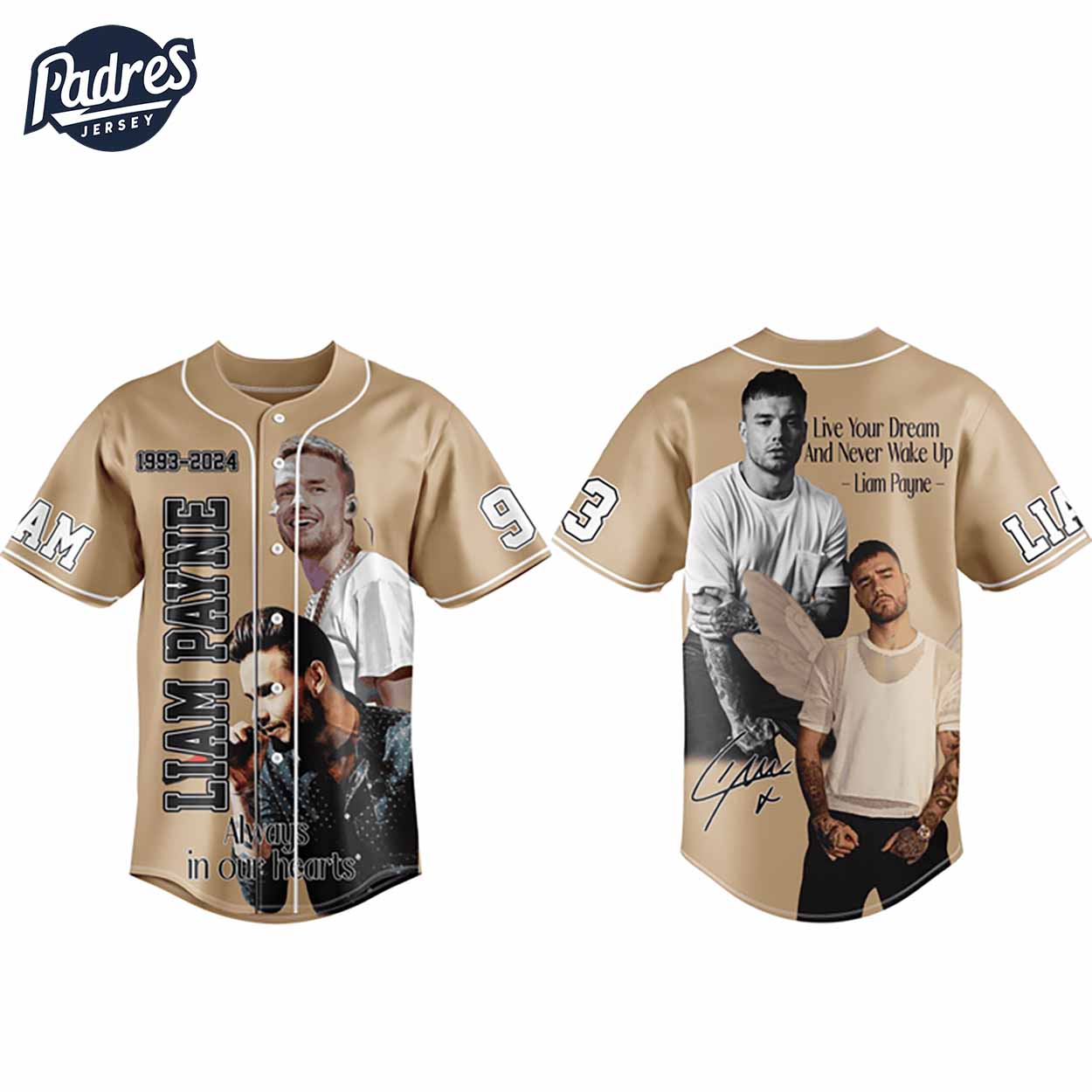 Music Liam Payne 1993-2024 Baseball Jersey - Padres Jersey Oasis: Elevate Your Baseball Style Game