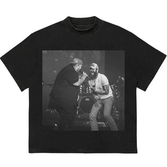 Music Tour Vintage T-Shirt Trendy Graphic T-Shirt with Street Style Recycled Cotton Graphic