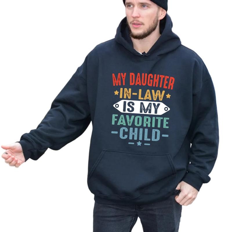 My Daughter In Law Is My Favorite Child T Shirt, Father In Law Shirt, Favorite Daughter In Law Sweatshirt, Unisex Crewneck Pullover Tee, Classic Streetwear